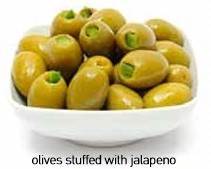 Olives (Green stuffed with jalapeno)